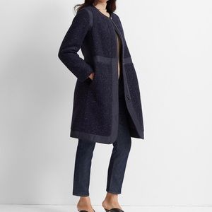 Gently used Club Monaco mixed media coat